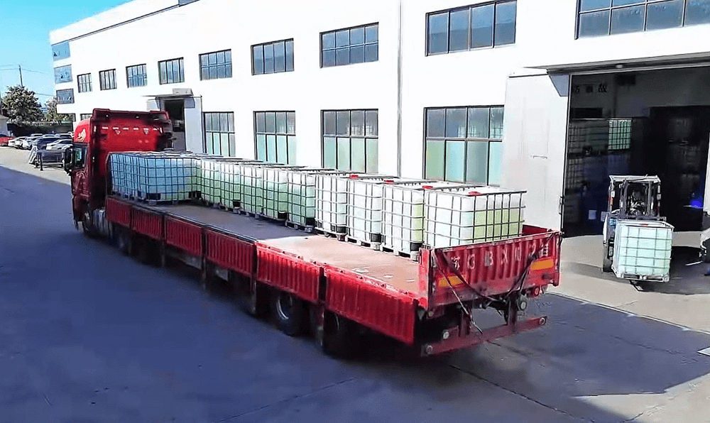 مشتری اول: کنسانتره فوم سفارشی بارگیری شده و آماده ارسال به سایت مشتری است